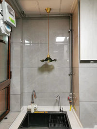 NORDIC DESIGN LED HANGING LAMP | COLOURED GLASS & COPPER LIGHTING FOR BEDROOM, LIVING ROOM & BAR-Glass A-State of Style