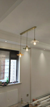 NORDIC DESIGN LED HANGING LAMP | COLOURED GLASS & COPPER LIGHTING FOR BEDROOM, LIVING ROOM & BAR-Glass A-State of Style