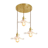 NORDIC DESIGN LED HANGING LAMP | COLOURED GLASS & COPPER LIGHTING FOR BEDROOM, LIVING ROOM & BAR-Glass A-State of Style