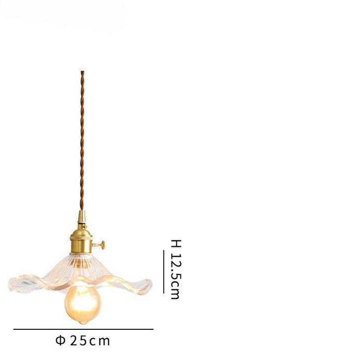 NORDIC DESIGN LED HANGING LAMP | COLOURED GLASS & COPPER LIGHTING FOR BEDROOM, LIVING ROOM & BAR-Glass A-State of Style
