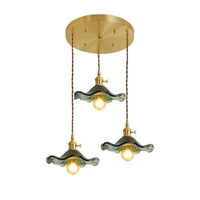 NORDIC DESIGN LED HANGING LAMP | COLOURED GLASS & COPPER LIGHTING FOR BEDROOM, LIVING ROOM & BAR-Glass C-State of Style