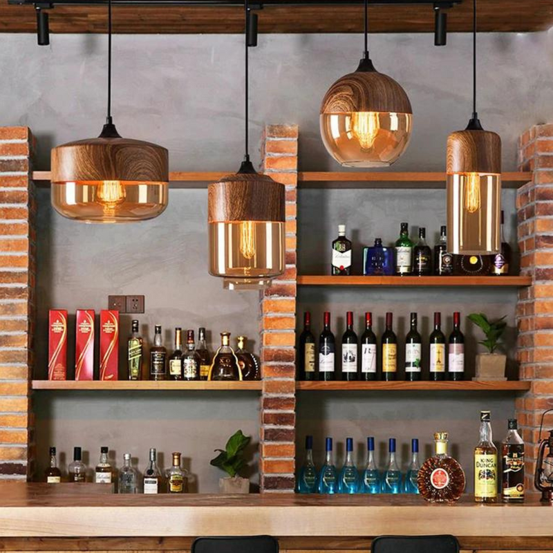NordLuna Stylish Scandinavian Timber Ceiling Light-Type A-State of Style