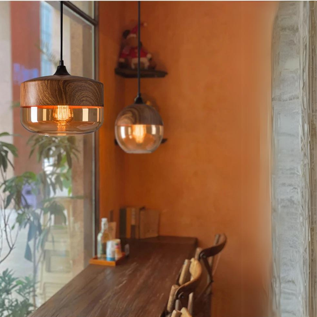 NordLuna Stylish Scandinavian Timber Ceiling Light-Type A-State of Style