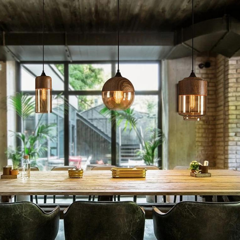 NordLuna Stylish Scandinavian Timber Ceiling Light-Type A-State of Style
