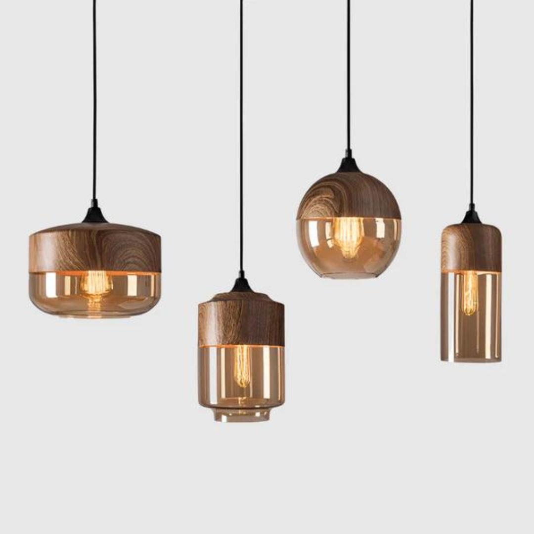 NordLuna Stylish Scandinavian Timber Ceiling Light-Type A-State of Style