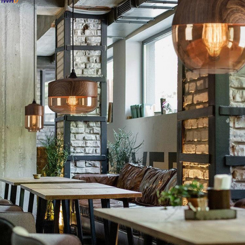 NordLuna Stylish Scandinavian Timber Ceiling Light-Type A-State of Style