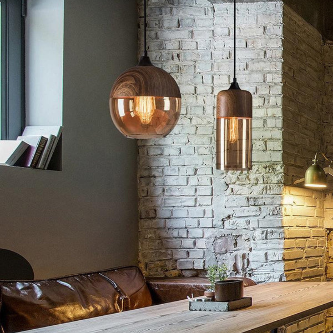 NordLuna Stylish Scandinavian Timber Ceiling Light-Type A-State of Style