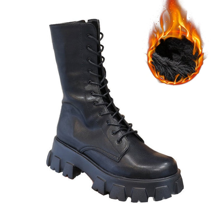 NoviaBoots – Elegant & Versatile Women's Boots-Black with fur-6.5-State of Style