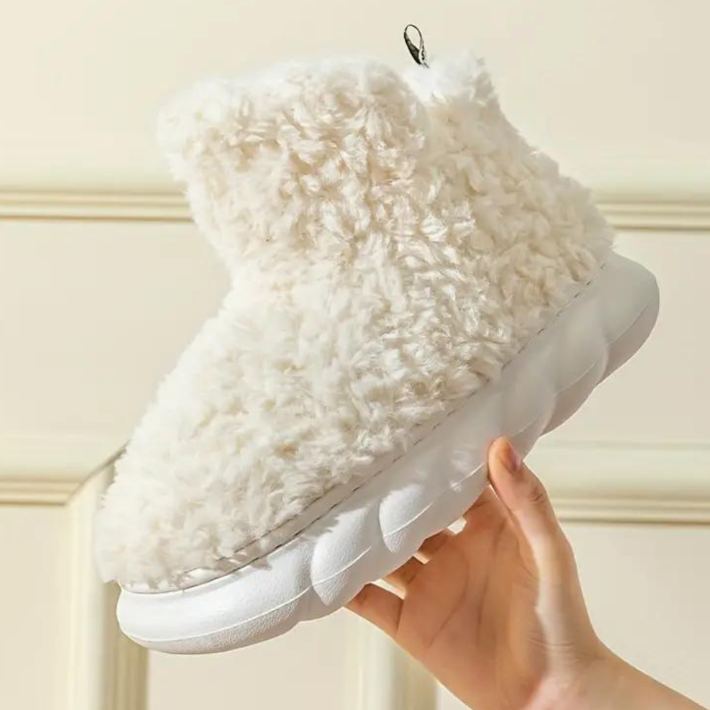 Nua - Comfy Teddy Slippers for Women-Brown-3-State of Style