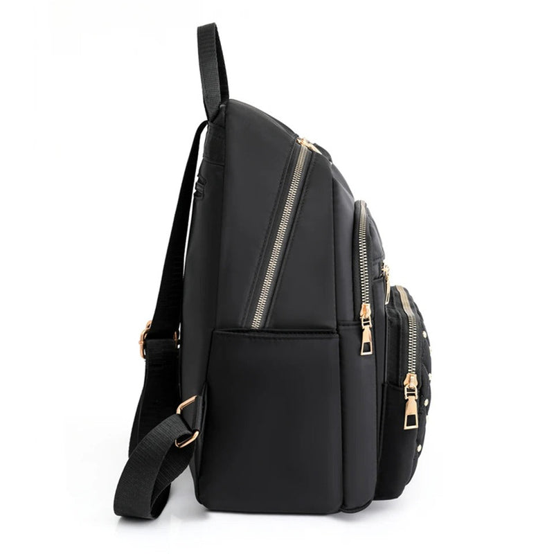 Lightweight Water-Resistant Nylon Backpack for Women – Travel & School