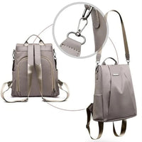 Lightweight Water-Resistant Nylon Backpack for Women – Multi-Way Carry