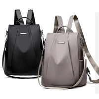 Lightweight Water-Resistant Nylon Backpack for Women – Multi-Way Carry