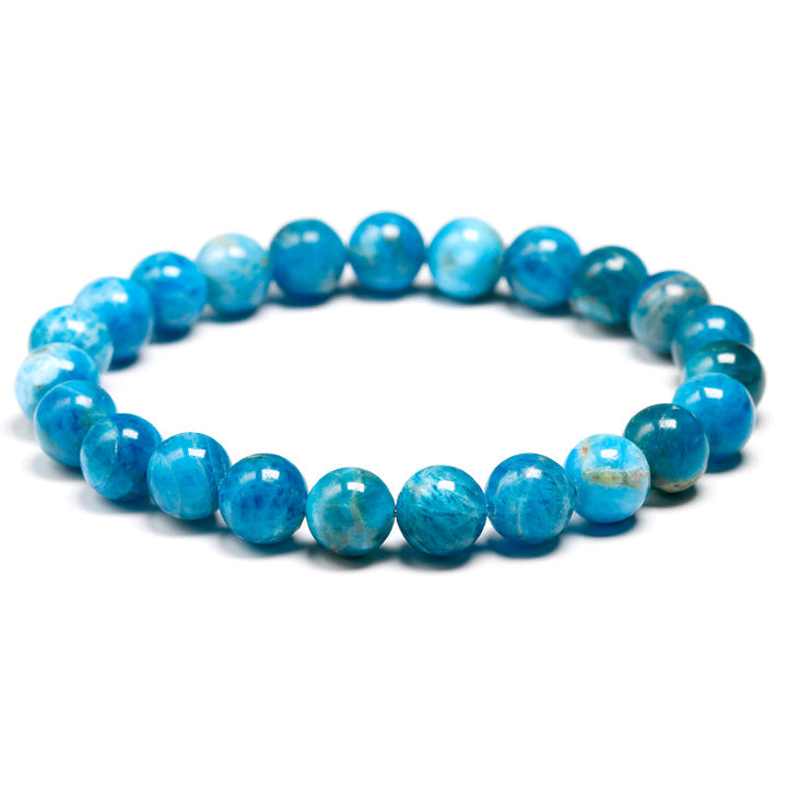 Ocean Crystal | Natural Ocean Blue Apatite Stone-Beads 0.10cm-21cm-State of Style