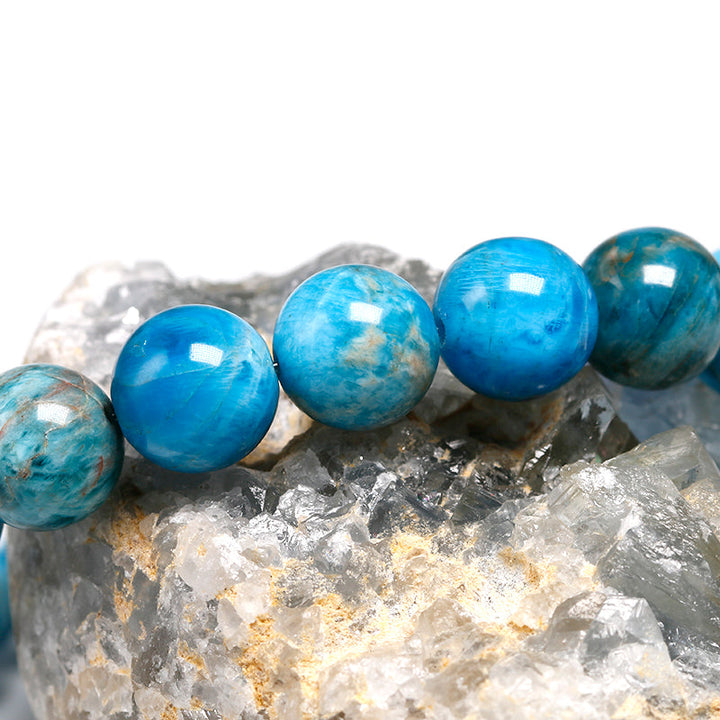 Ocean Crystal | Natural Ocean Blue Apatite Stone-Beads 0.10cm-21cm-State of Style