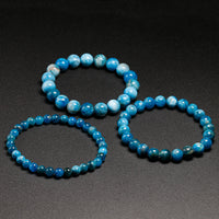 Ocean Crystal | Natural Ocean Blue Apatite Stone-Beads 0.10cm-21cm-State of Style