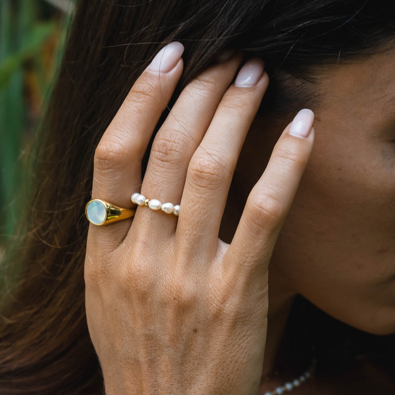 Ocean Pearl Ring for Women - Pearl-State of Style