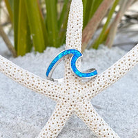 Ocean Waves Opal and Silver Ring - Livia-5-State of Style