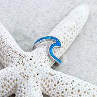 Ocean Waves Opal and Silver Ring - Livia-5-State of Style