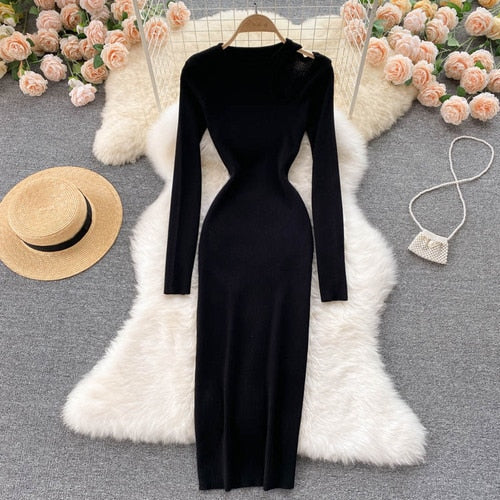 Off-Shoulder Dress | Stylish & Comfortable-Black-One size fits all-State of Style