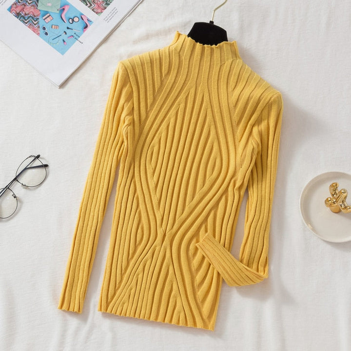 OfficeSweater – Women's Stylish & Comfortable Knitted Sweater-Yellow-One size fits all-State of Style