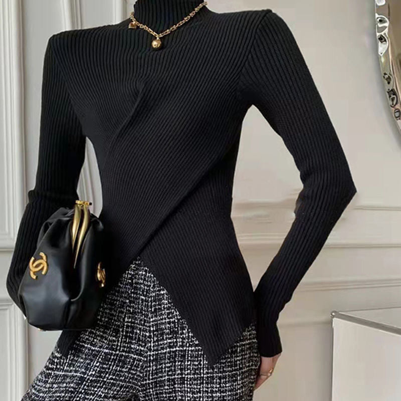 Ollies Sweater – Women's Turtleneck Sweater with a Flattering Fit-Black-One Size-State of Style