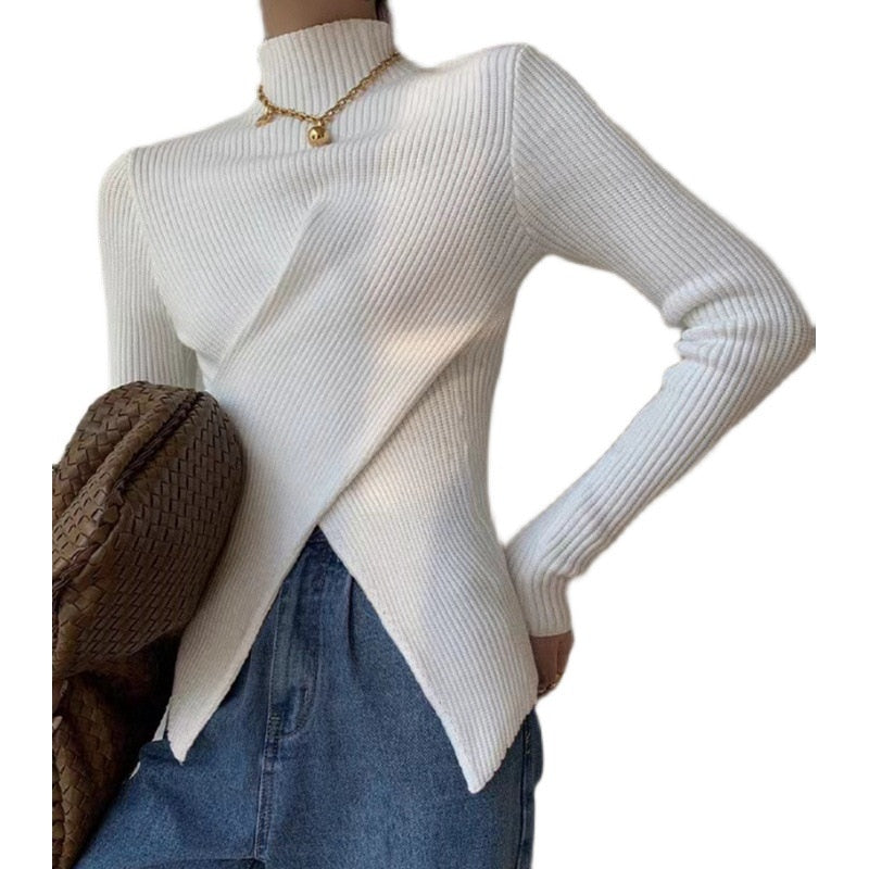 Ollies Sweater – Women's Turtleneck Sweater with a Flattering Fit-Black-One Size-State of Style