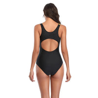 One-Piece Curve-Enhancing Sports Swimsuit for Plus Sizes-Orange-2XL-State of Style