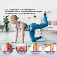 Only Resistance Bands with Sleeves – Set for Hip and Glute Exercises-Purple-State of Style