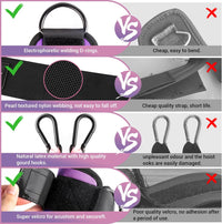 Only Resistance Bands with Sleeves – Set for Hip and Glute Exercises-Purple-State of Style