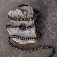 Onyx Moonlight Protective Wrap Bracelet - Lunara-State of Style