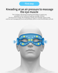 OOGMASSAGE APPARAAT - LUCHTDRUK, TRILLING & WARME COMPRESSIE MET BLUETOOTH MUZIEK-State of Style