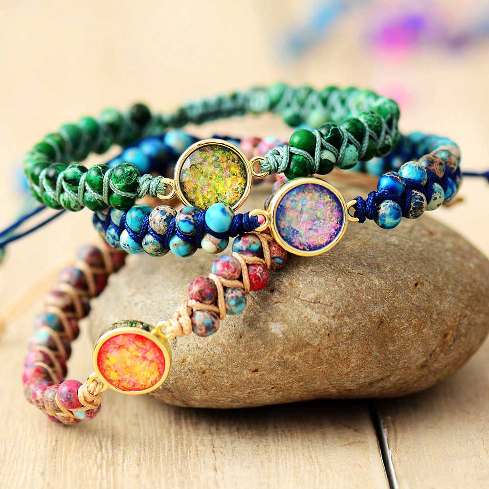 Opal & Jasper Earth Bracelet - Gaia-State of Style