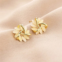 Opal Petal Earrings - Florina-Gold-State of Style