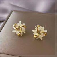 Opal Petal Earrings - Florina-Gold-State of Style