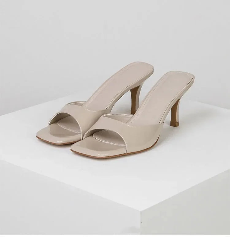 Open back mules for women – Mirella-Beige-3-State of Style