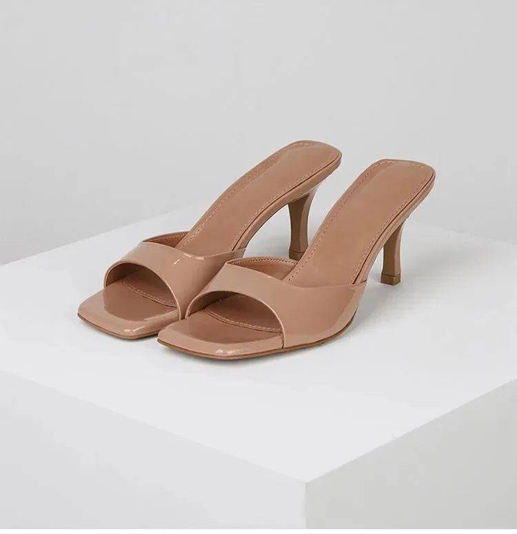 Open back mules for women – Mirella-Camel-3-State of Style
