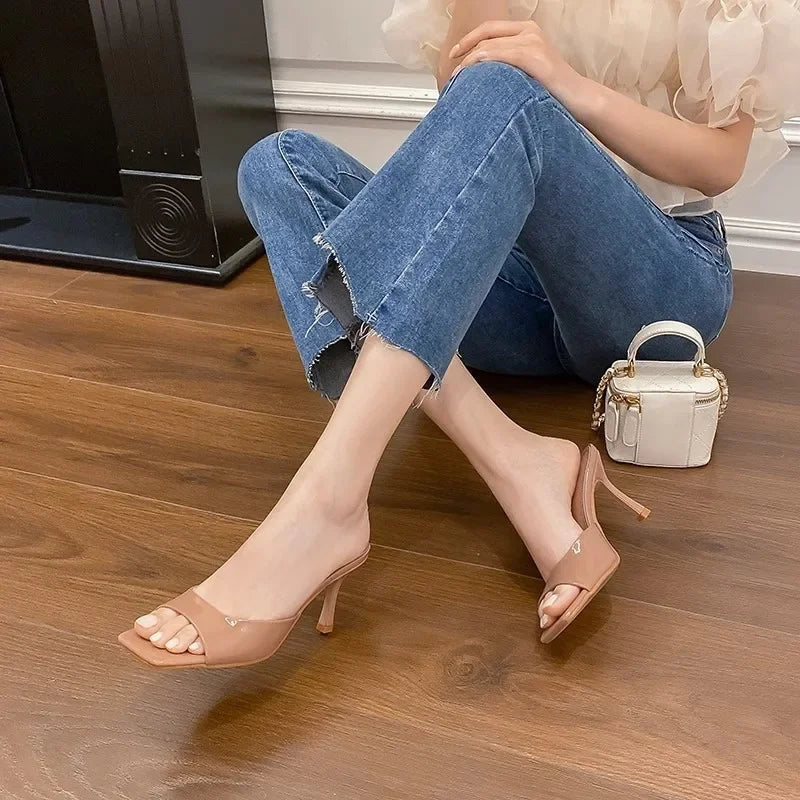 Open back mules for women – Mirella-Camel-3-State of Style