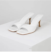 Open back mules for women – Mirella-White-3-State of Style