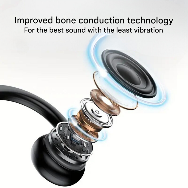 Open-Ear Headphones for Safe Cycling & Running - SafeSound-Black Red-State of Style