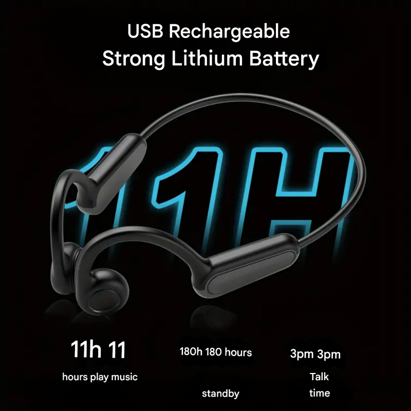 Open-Ear Headphones for Safe Cycling & Running - SafeSound-Black Red-State of Style