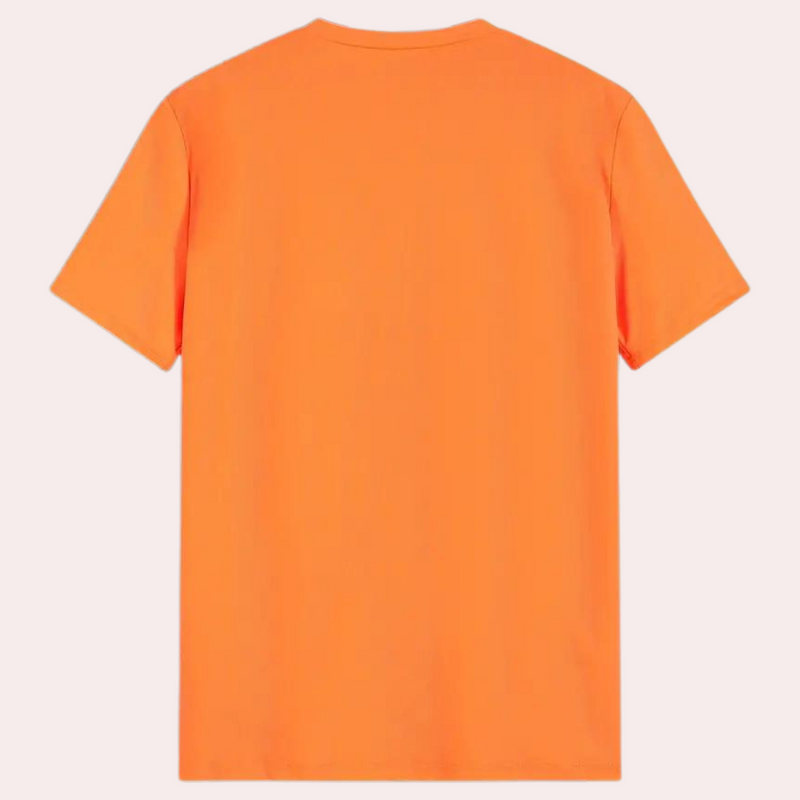 Orange Men's T-Shirt with Round Neck – Jaron-S-State of Style