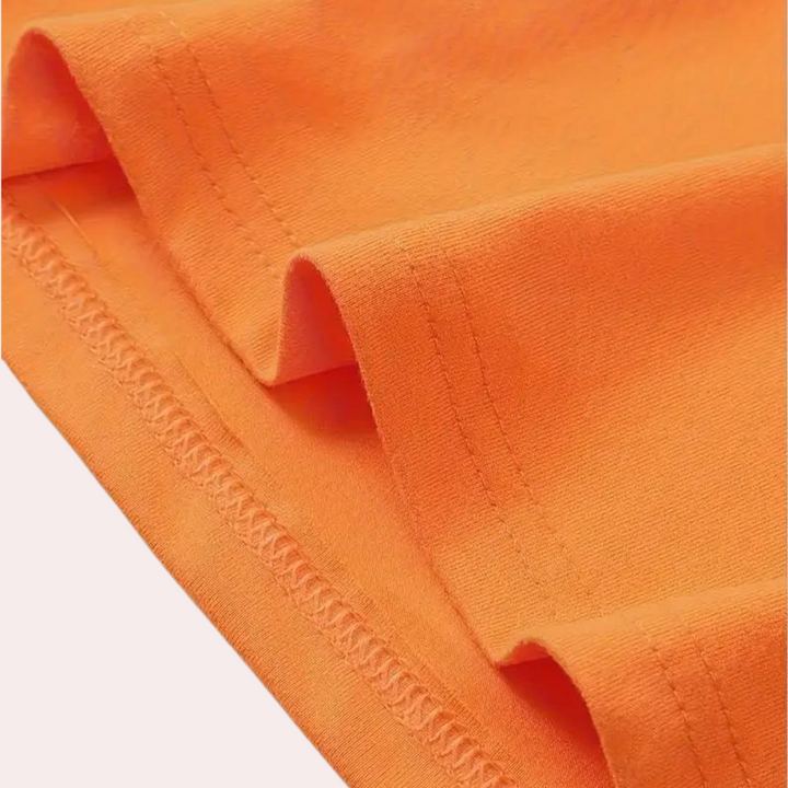 Orange Men's T-Shirt with Round Neck – Jaron-S-State of Style