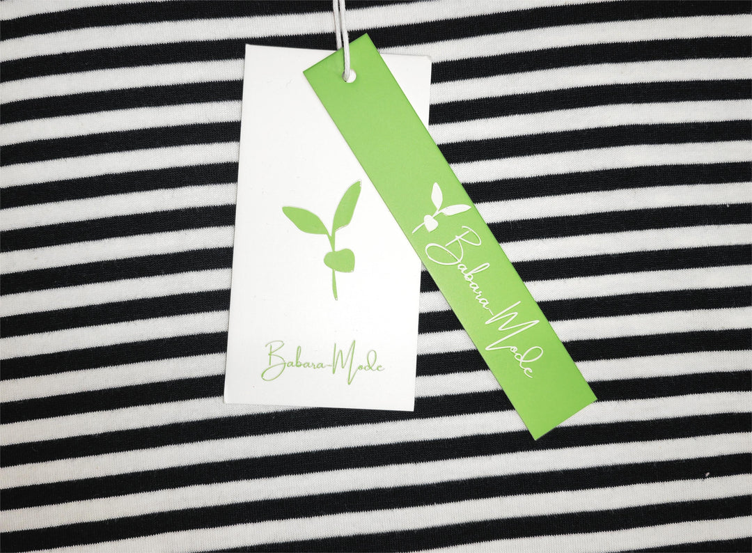 Orange-navy-blue-white striped Long Sleeve - HerbstStreifen-S-State of Style