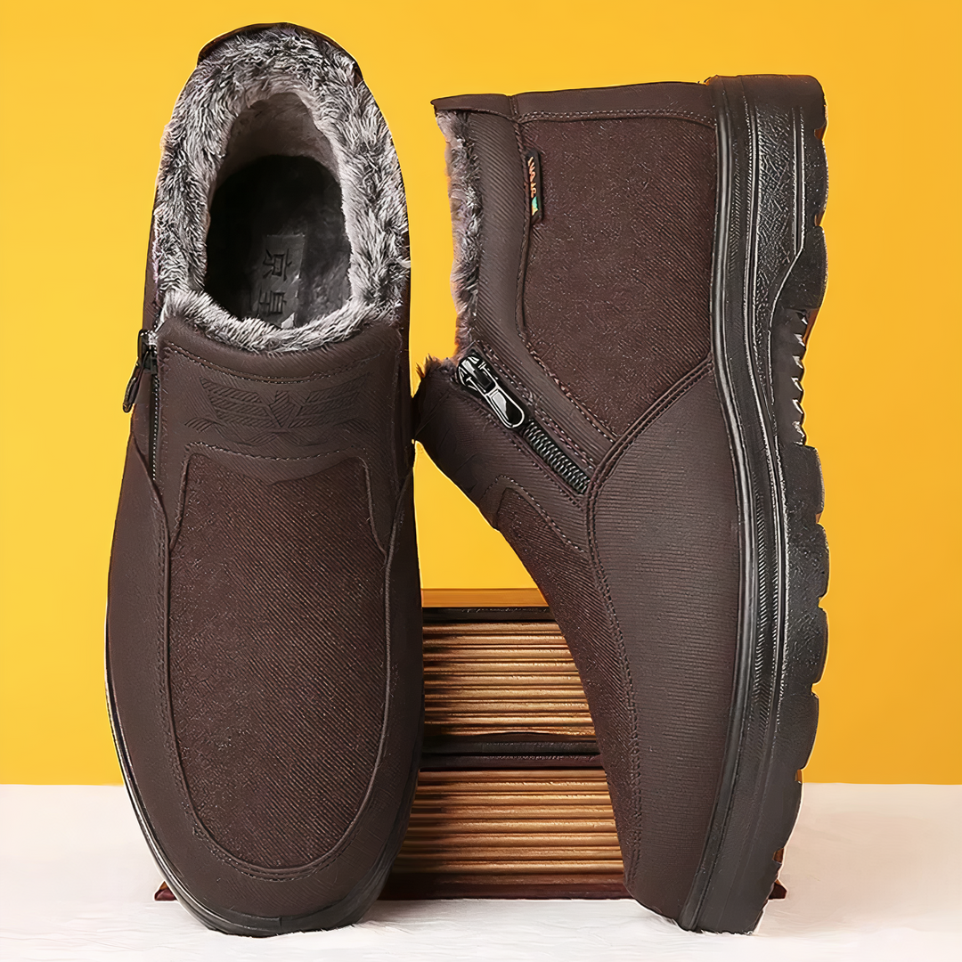 Orion Orthopaedic Men's Winter Shoes-Brown-4-State of Style