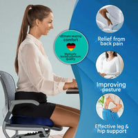 Orthopaedic 4D Seat Cushion - PosturePlus-Black-1 Pillow-State of Style