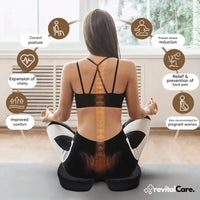 Orthopaedic 4D Seat Cushion - PosturePlus-Black-1 Pillow-State of Style