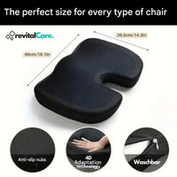 Orthopaedic 4D Seat Cushion - PosturePlus-Black-1 Pillow-State of Style