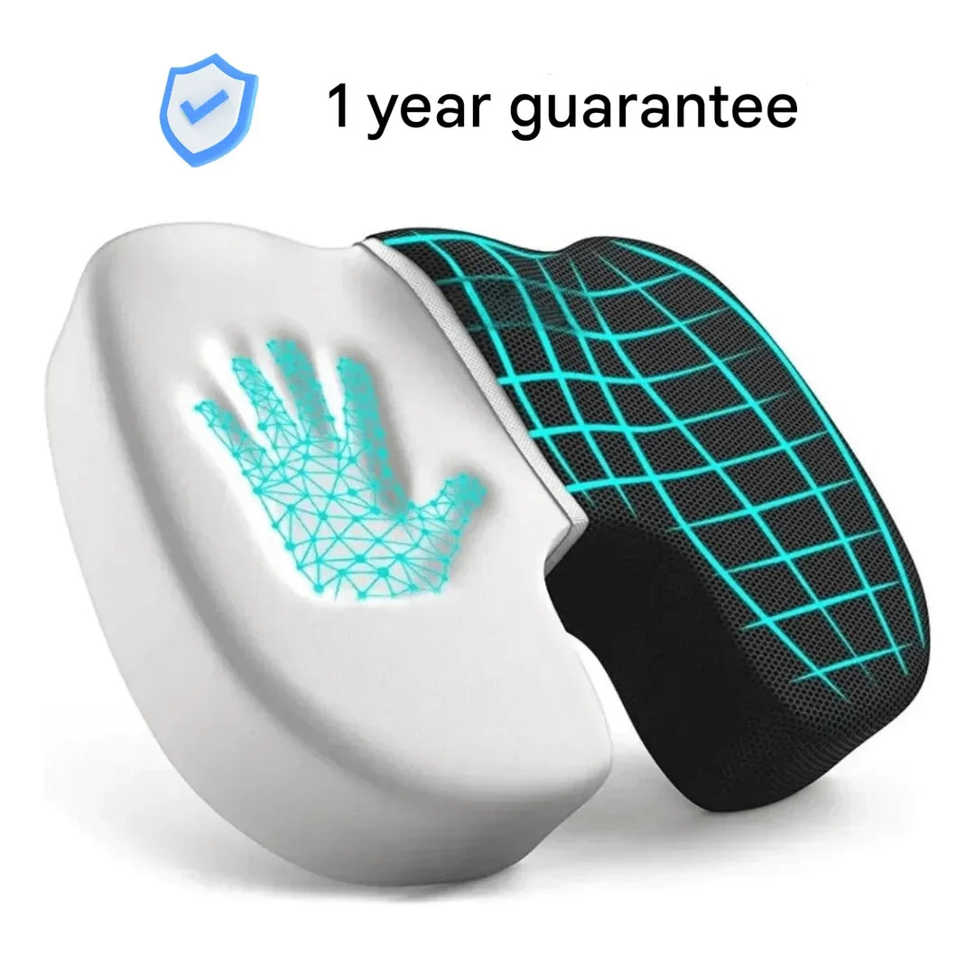 Orthopaedic 4D Seat Cushion - PosturePlus-Black-1 Pillow-State of Style