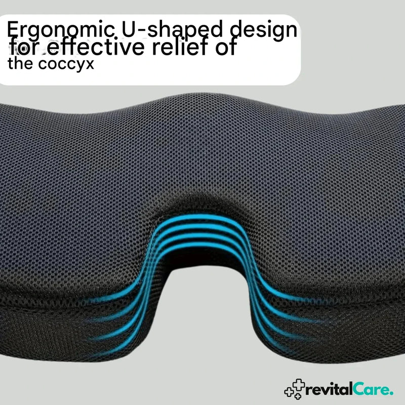 Orthopaedic 4D Seat Cushion - PosturePlus-Black-1 Pillow-State of Style