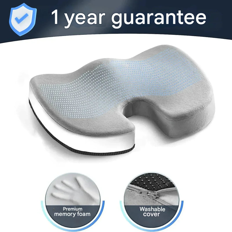 Orthopaedic 4D Seat Cushion - PosturePlus-Black-1 Pillow-State of Style